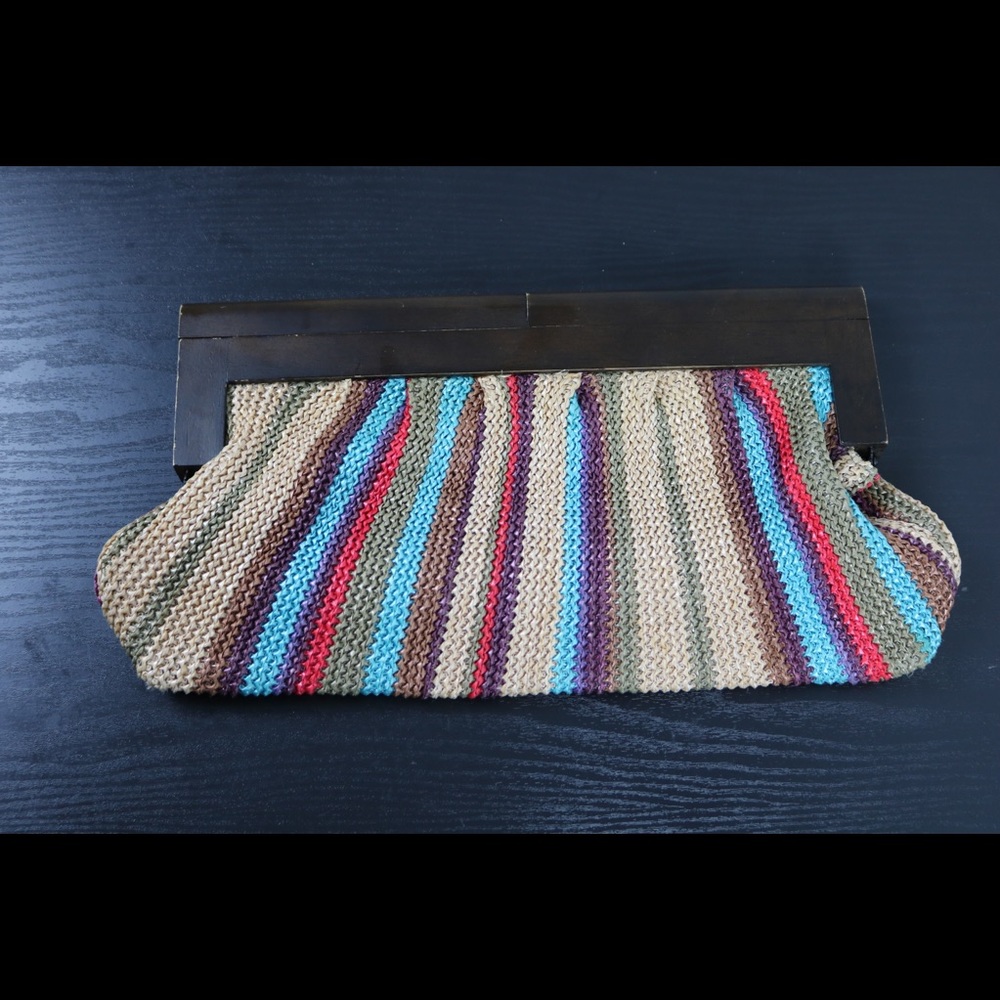 Beaded Multicolored Clutch